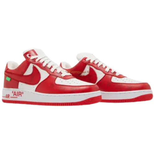 Louis Vuitton x Nike Air Force 1 Low 'White Comet Red'