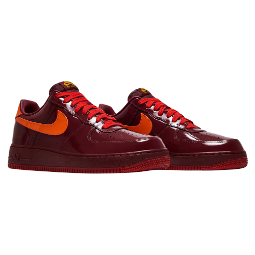 Nike Air Force 1 Low 'Patent Leather Dark Team Red'