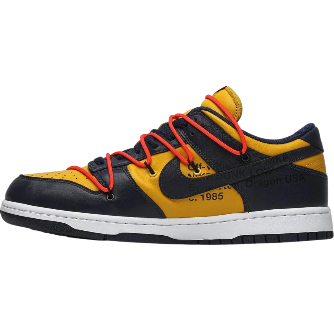 Off-White x Nike Dunk Low « University Gold »