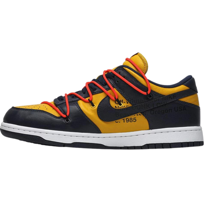 Off-White x Nike Dunk Low 'Oro Universitario'
