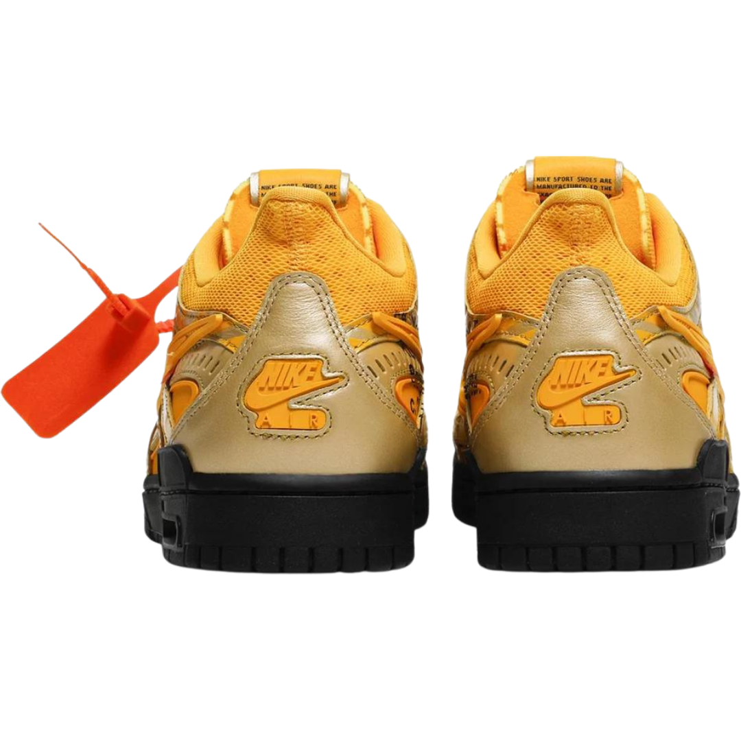 Off-White x Nike Air Rubber Dunk 'University Gold'