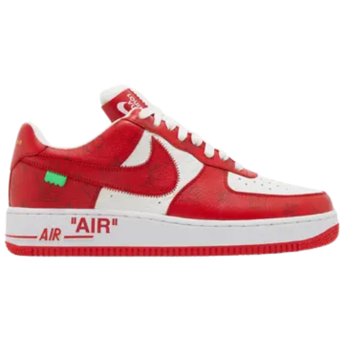 Louis Vuitton x Nike Air Force 1 Low 'White Comet Red'