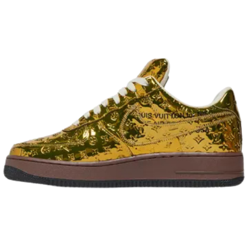 Louis Vuitton x Nike Air Force 1 Low « Or métallique »
