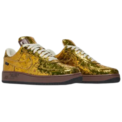 Louis Vuitton x Nike Air Force 1 Low « Or métallique »
