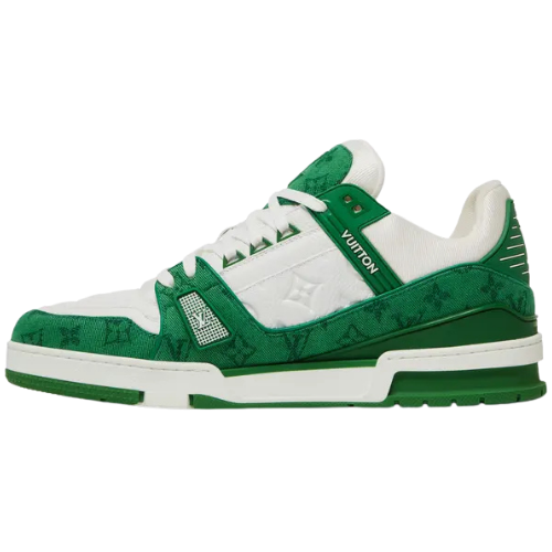 Louis Vuitton Trainer 'Green Monogram Denim'
