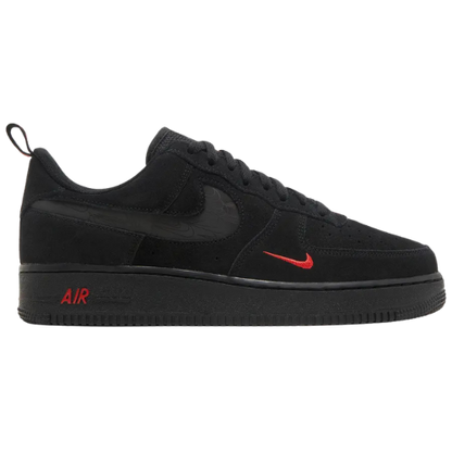 Nike Air Force 1 '07 LV8 'Logotipo reflectante - Negro Carmesí'