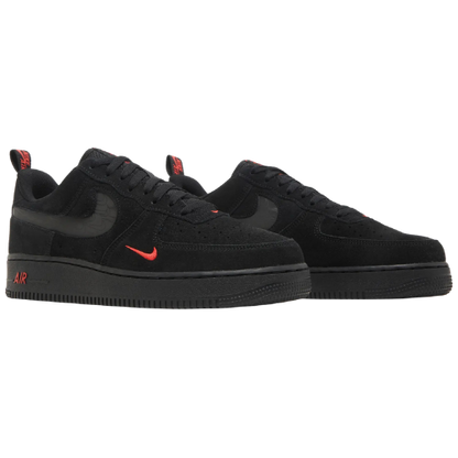 Nike Air Force 1 '07 LV8 'Logotipo reflectante - Negro Carmesí'